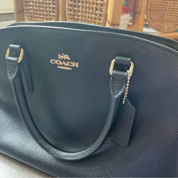 Black Coach Bag with Chain Crossbody - Picture 11 of 16